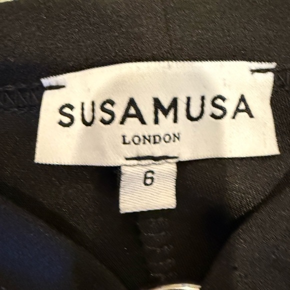 Susamusa London Silver O-Ring black sexy Trouser pants size UK  6 or US XS - Picture 3 of 8